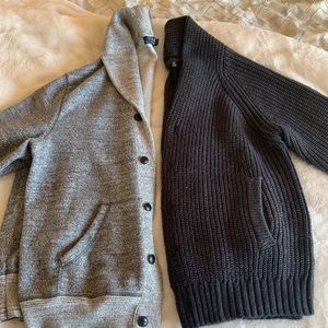 Two Gray Men’s Cardigans